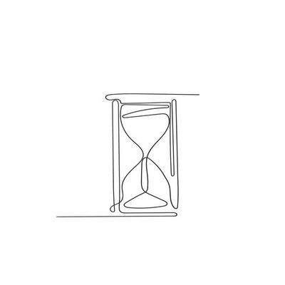 Single one line drawing vintage hourglass, sandglass timer or clock flat icon for apps and websites. Timer, countdown, urgent concept. Modern continuous line draw design graphic vector illustration 8990383 Vector Art at Vecteezy Hourglass Line Art, Minimalist Hourglass Tattoo, Minimal Hourglass Tattoo, Hourglass Minimalist Tattoo, Hourglass Outline, Hourglass Illustration, Icon For Apps, Hourglass Drawing, Drawing Vintage