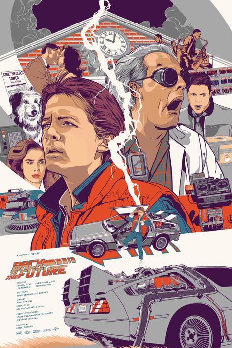 Back To The Future by Aseo Back To The Future Movie, Movie Design, The Future Movie, Best Movie Posters, Poster Movie, Marty Mcfly, Movie Posters Design, Cinema Posters, Alternative Movie Posters