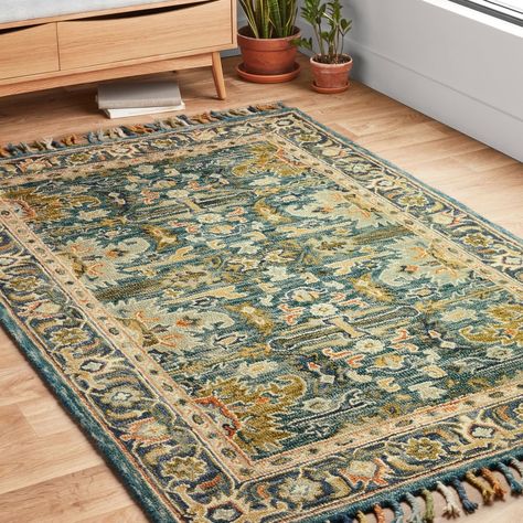 Alexander Home, Hooked Wool, Navy Rug, Navy Area Rug, Green Area Rugs, Blue Area, Green Rug, Wool Area Rug, Area Rugs For Sale