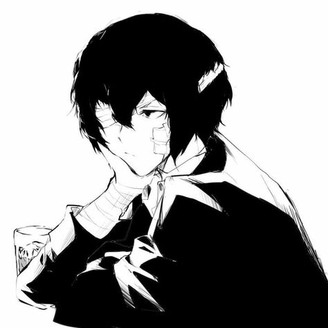 Dark Era Dazai, Dazai Manga, Dark Era, Dazai Osamu Anime, Bungou Stray Dogs Characters, Osamu Dazai, Dazai Bungou Stray Dogs, Dazai Osamu, Square Photos