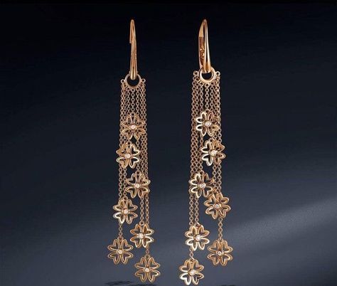 Wow! Unique Gold Jewelry Designs, Bridal Jewellery Design, Long Gold Earrings, Gold Bridal Jewellery Sets, Jewellery Indian, Black Beaded Jewelry, Doha Qatar, Jewellery Sets, Gold Earrings Designs