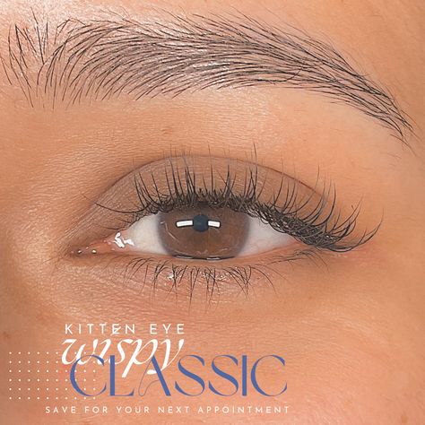 Wispy classic eyelash extension 
Melbourne lash artist Classic Eyelash Extensions Natural, Short Classic Lash Extensions, Kitten Eyelash Extensions, Wispy Classic Lash Extensions, Natural Classic Lash Extensions, Classic Lash Extensions Styles, Classic Natural Eyelash Extensions, Classic Eyelash Extensions, Classic Lash Extensions