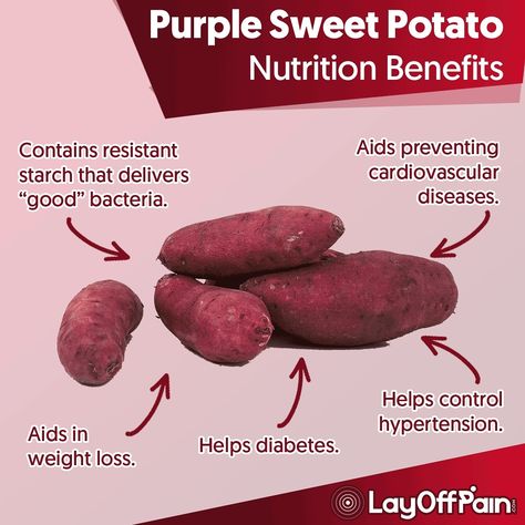 Know these 5 great benefits about purple sweet potato. Share this content or tag a friend and eat more veggies! Potato Benefits, Sweet Potato Nutrition, Sweet Potato Benefits, Eat More Veggies, Purple Sweet Potato, More Veggies, Food Health Benefits, Purple Sweet Potatoes, Workshop Organization