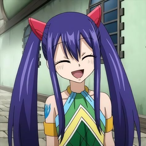 └➤ 𝗔𝗻𝗶𝗺𝗲 : Fairy Tail ❬ 𝘿𝙤𝙣'𝙩 𝙧𝙚𝙥𝙤𝙨𝙩 ❭ Wendy Marvell Icon Female Dragon Slayer, Wendy Marvell Icon, Blue Hair Cartoon, Fairy Tail Background, Fairy Tail Dragon Slayer, Wendy Marvel, Fairy Tail Icons, Wendy Marvell, Fairy Tail Erza Scarlet