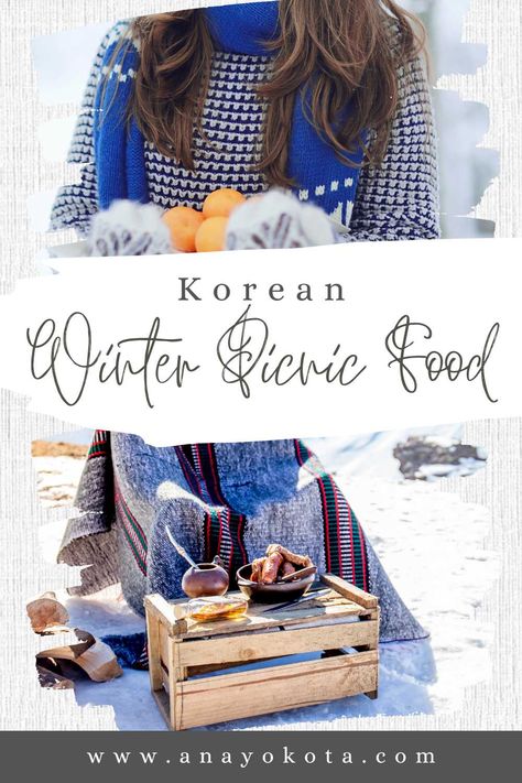 Get your fill of outdoor picnic delights with the best winter picnic food from Korea. Whether indoors or outdoors, enjoy these traditional favorites that are sure to keep you warm and cozy. #winterpicnicfood #winterpicnic #koreanfood #koreancuisine #Koreanpicnic #picnicfood #picnic #koreandishes Korean Picnic Food, Winter Picnic Food Ideas, Winter Picnic Ideas, Korean Drinks, Winter Picnic, Korean Winter, Korean Dishes, Picnic Food, Picnic Foods