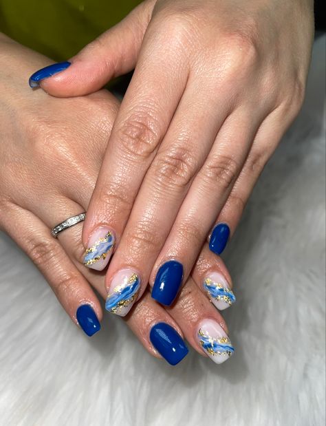 Greek Holiday Nails, Greek Nails Designs, Greek Nails, Cruise Nails, Autumn Holiday, Gel Manicure, Holiday Nails, Blue Nails, False Nails