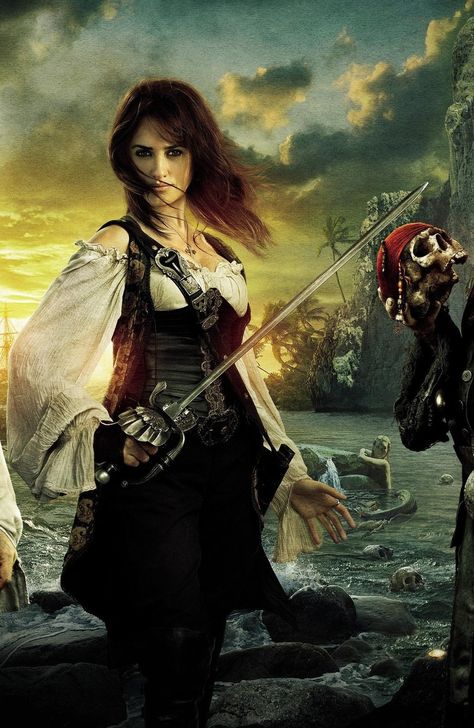 "CUT-THROAT" On Stranger Tides, Pirate Queen, Pirate Outfit, Film Disney, Pirate Woman, Captain Jack Sparrow, Pirate Life, Captain Jack, Penelope Cruz