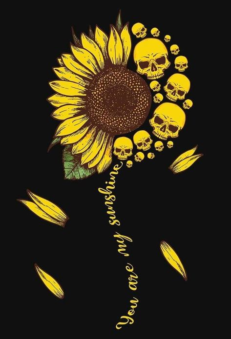 Skull Tattoo, Sunflower