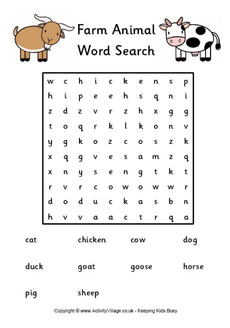 Farm animal word search Animal Word Search, Kids Word Search, Animal Activities For Kids, Animal Lessons, Cattle Breeds, Teachers Aide, Gif Images, Animal Crafts For Kids, Animal Activities