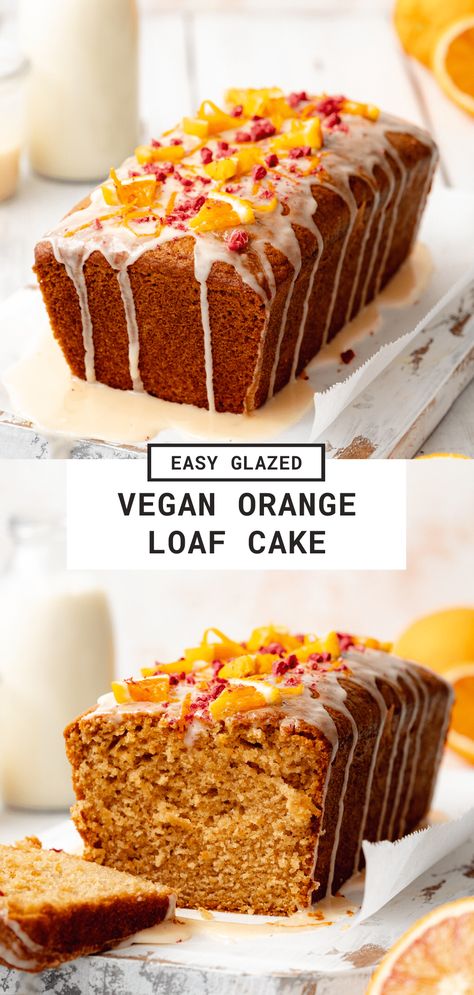 Vegan Mandarin Cake, Vegan Dessert Bread, Vegan Loaf Cake Recipes, Orange Cake Vegan, Autumn Loaf Cake, Vegan Loaf Recipes, Eggless Loaf Cake, Vegan Loaf Cake, Baking Recipes Vegan