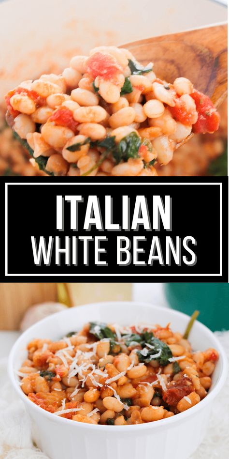 White Bean Appetizer Recipes, Mediterranean White Beans, White Bean Dishes, Italian White Beans, Pasta With White Beans, White Beans Recipe, Recipes Beans, Cannellini Beans Recipes, Magical Fruit