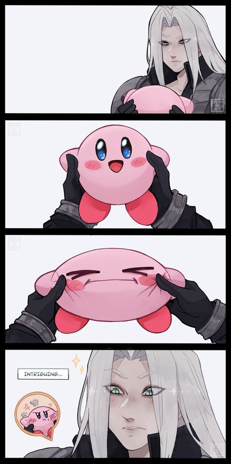 Actually im not so sure if kirby liked that Metaknight Kirby Human, King Dedede Human, Human Kirby Art, Kirby As A Human, Ssbu Fanart, Kirby Crossover, Kirby Susie, Human Kirby, Kirby Art Nintendo