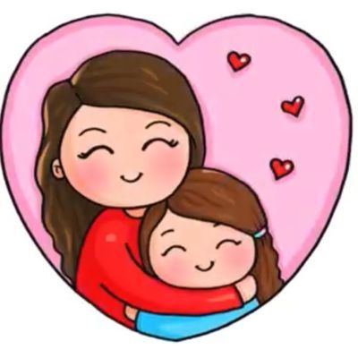 Profile: Mommy  Daughter Piñatas 💖🥳 - OfferUp Mother And Daughter Drawing, Mom Drawing, Mother Daughter Art, Beautiful Pencil Drawings, Mom Art, Cute Kawaii Drawings, Cute Easy Drawings, Art Drawings For Kids, Kawaii Drawings