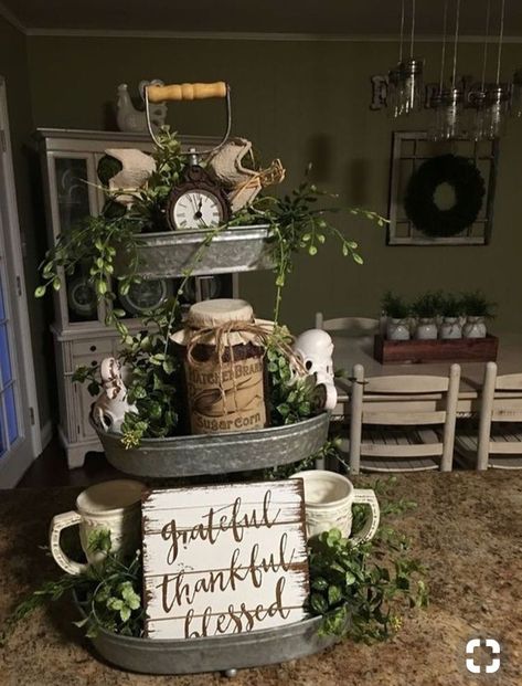 Fall decorations #ad Traditional Farmhouse Decor, Traditional Farmhouse Kitchen, Diy Farmhouse Decoration, Traditional Farmhouse, Farmhouse Decoration, Tiered Trays, Diy Farmhouse, Decor Guide, Country Farmhouse Decor