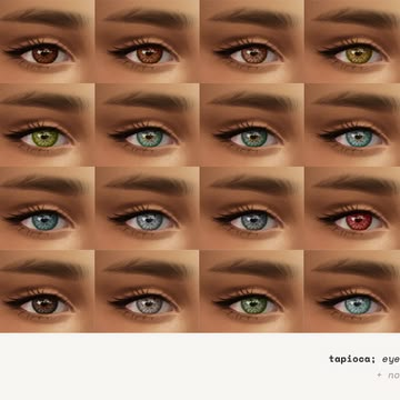 tapioca; default & nondefault eyes | lamatisse on Patreon Sims 4 Cc Maxis Match Eyes Default, Non Default Eyes Sims 4, The Sims 4 Default Eyes, Sims 4 Non Default Eyes, Sims 4 Cc Default Eyes, Default Sims 4, Sims 4 Default Eyes, Sims 4 Eyes, Cc Lookbook