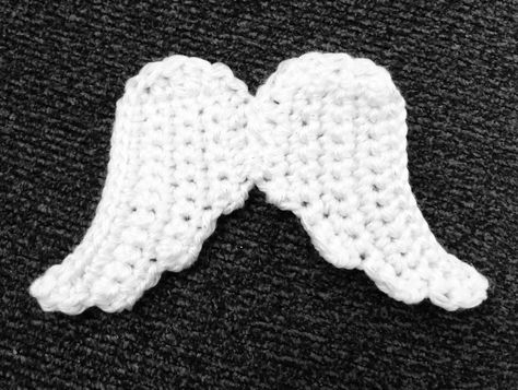 Pregnancy And Infant Loss Awareness, Infant Loss Awareness Month, Baby Angel Wings, Crochet Angel Pattern, Baby Afghan Crochet Patterns, Angel Wing Ornaments, Crochet Angels, Crochet Poncho Free Pattern, Infant Loss Awareness