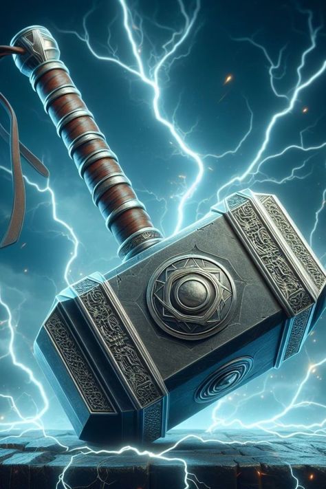 Loki Asgard, Thor Fanart, Thor Hammer Tattoo, Hammer Picture, Thor Tattoo, Hammer Tattoo, Dc Comics Vs Marvel, Arte Viking, Thor Wallpaper