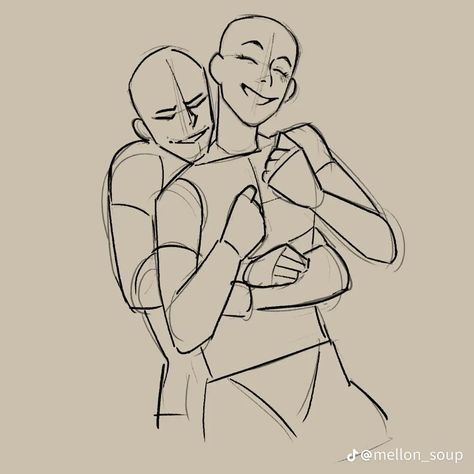 Arm Around Shoulder Reference Drawing, Art Base Dancing, Being Pinned To A Wall Pose, Tall And Short Pose Reference, Looking At Someone Reference, Two People Drawing Reference Couple, Pose Reference 2 People Couple, Mellon Soup Ref Couple, Reference Pose 2 People