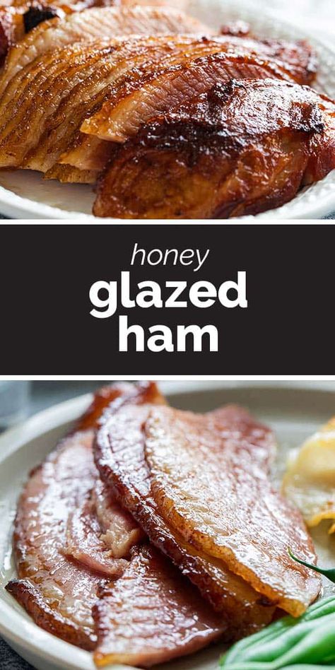 This Honey Glazed Ham recipe will show you how easy it is to ditch the glaze package and make your own spice mix. So much more flavor and you know exactly what goes into it! Honey Glazed Ham Recipe, Pineapple Glaze For Ham, Easy Ham Glaze, Honey Ham Glaze Recipe, Honey Baked Ham Recipe, Homemade Glaze, Friendsgiving Food Ideas, Holiday Ham Recipes, Ham Recipes Baked