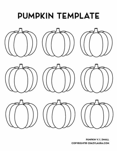 Need a free stencil or outline template for your Halloween crafts? Check out these free pumpkin templates with four different versions for unlimited craft ideas! Pumpkin Macaron Template, Mini Pumpkin Template Printable, Pumpkin Apliques, Royal Icing Transfers Free Printable Fall, Pumpkin Silhouette Templates, Small Pumpkin Templates Free Printable, Royal Icing Templates Free Printable Patterns, Pumpkin Outline Templates, Pumpkin Cutouts Template