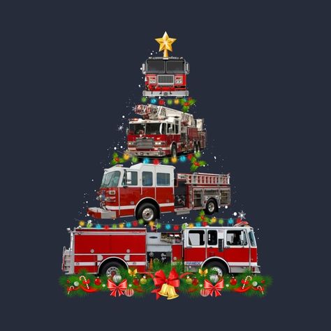 Christmas Firefighter Tree With Fire Trucks Matching Pajama Funny Xmas - Firefighter Tree Christmas Fire Trucks - Kids T-Shirt | TeePublic Funny Firefighter, Funny Pajamas, Matching Pajama, Merry Christmas To You, Funny Xmas, Boho Bedroom Decor, Fire Rescue, Christmas Merry, Fire Truck