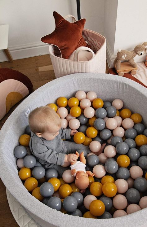 Baby Room Ideas Neutral, Room Ideas Neutral, Baby Walker Toy, Modern Nursery Furniture, Round Play Mat, Baby Ball Pit, Ball Pits, Baby Room Ideas, Walker Toys