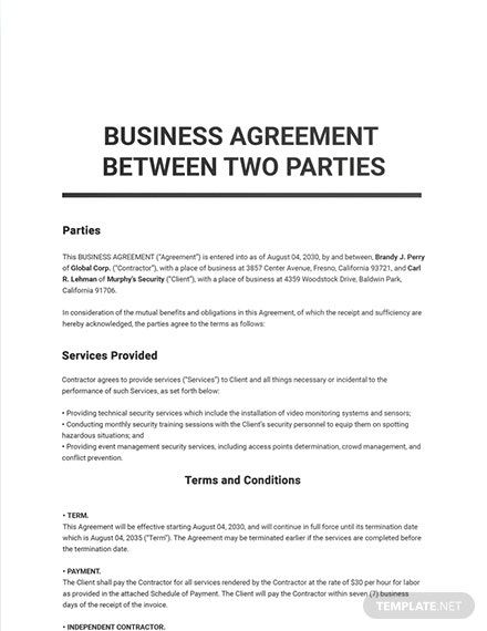 Agreement Letter Between Two Parties, Business Agreement Contract Templates, Business Contract Templates, Contract Agreement Between Two Parties, Solicitation Letter, Client Template, Letter Of Employment, Business Contract, Business Basics