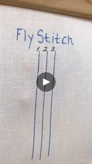 43 reactions | Embroidery 101: FLY STITCH #howto #embroiderytutorial #spring #handembroidery | High Crafting Fly Stitch Embroidery Design, Fly Embroidery Design, Sewing Sweatshirts, Embroidery 101, Fly Stitch, Hand Sewing Projects, Embroidery Stitches Tutorial, Needle Work, Knitting Techniques