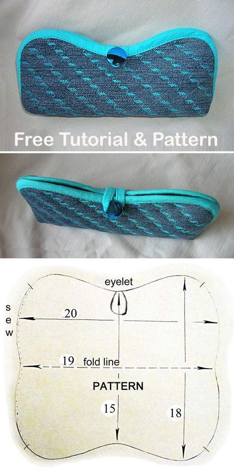 Eyeglasses Case Tutorial & Pattern Eyeglass Case Diy Sew, Spectacle Cases To Sew, Pattern For Glasses Case, Glasses Bag Pattern, Fabric Eyeglass Case Pattern, Eye Glass Cases Diy, Eyeglasses Case Diy Free Pattern, Eyeglasses Case Sewing Pattern, Diy Glasses Case Pattern