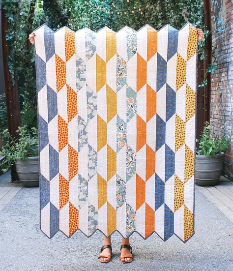 316 Likes, 7 Comments - Sassafras Lane Designs (@sassafraslane) on Instagram: “This version of our Canyon Boulevard is giving me all the Fall feels! 🍁🍂 . . . Fabric and photo by…” Modern Fabric Patterns, House Quilt Patterns, Sewing Room Furniture, Art Supplies Bag, Sewing Furniture, Embroidery Blanks, House Quilts, Quilting Rulers, Unique Fabric