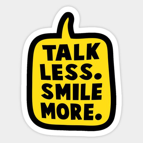 Musical Stickers, Talk Less Smile More, Hamilton Merchandise, Hamilton Stickers, Talk Less, Positivity Stickers, Sticker Design Inspiration, Red Bubble Stickers, Cute Laptop Stickers