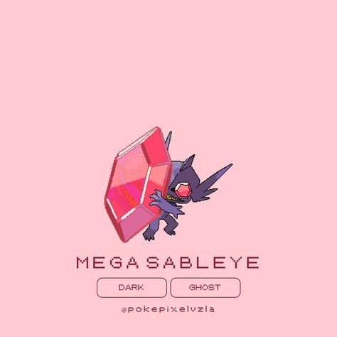 When darkness fuses with gemstones, the imposing Mega Sableye emerges. Its red jewel, separated from its body, weighs 150 kg and is unbreakable. Who dares to challenge its spectral glow? 🌟💎 #PokemonMegaEvolution #Sableye #GemstoneGlow #DarkType #PixelArt Mega Sableye, Background Gif, Mega Evolution, Red Jewel, Pixel Art, Ghost, Pokemon, Gif, Gemstones