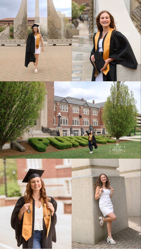 Purdue Grad Senior Portrait Photography on West Lafayette campus by photographer Purdue University Graduation Pictures, Grad Cap And Gown, Cap And Gown Portraits, University Graduation Pictures, Cap And Gown Pics, Senior Graduation Pictures, Amanda Wilson, West Lafayette Indiana, 2025 Graduation