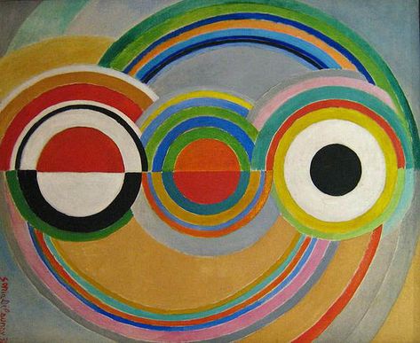 Sonia Delaunay - complimentary color circle design (or any other shape with an appropriate color scheme) Delaunay Art, Arte Madi, Colour Circle, Robert Delaunay, Sonia Delaunay, Geometric Abstraction, Contrasting Colours, Color Circle, Georges Braque