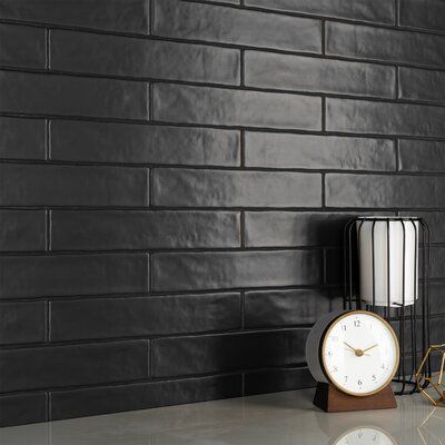 All Black Bathroom, Contemporary Kitchen Backsplash, Black Subway Tiles, Decorative Walls, Black Backsplash, Subway Tiles Bathroom, Diy Kitchen Backsplash, Subway Tile Kitchen, Contemporary Traditional