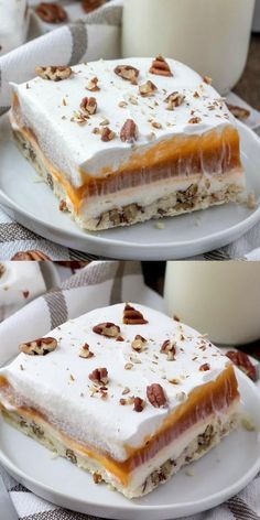 Butterscotch Lush, Stewed Beans, Butterscotch Desserts, Butterscotch Recipes, Lush Cake, Easy Baked Spaghetti, Dessert Quick, European Desserts, Sweet Dinner Rolls