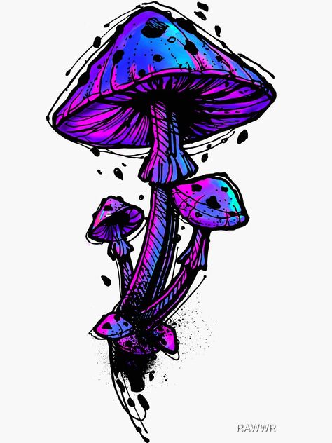 Shroom Tattoo, Mushroom Paint, Trippy Drawings, Mushroom Drawing, Hippie Painting, Psy Art, Cool Pencil Drawings, Graffiti Characters, Mushroom Art