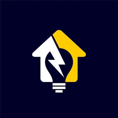 Electrical Services Logo, Logo Design Electric, Electrical Company Logo Design Ideas, Electrical Logo Design Ideas, Electronic Logo Design, Smart House Design, Electrician Logo Design, Smart Home Logo Design, Electricity Design