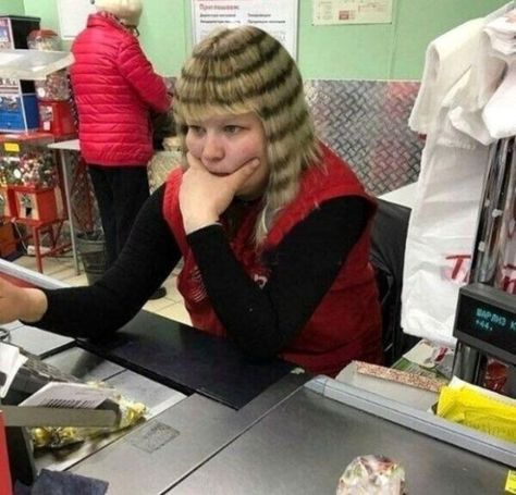 Worst Haircut Ever, Haircut Fails, Hair Fails, Bad Haircut, Epic Fails Funny, Crazy Hair, Bad Hair Day, Grocery Shop, Bad Hair