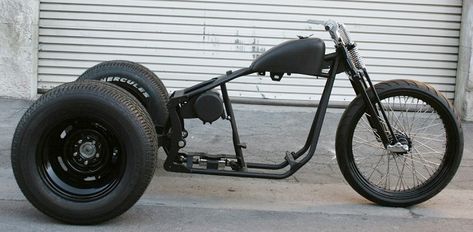 N332 OG DRAG STYLE TRIKE WITH 23 AND FAT BACK TIRES - Malibu Motorcycle Works Motorcycle Trike Kits, Trike Harley, Corvette Wheels, Trike Kits, Thousand Oaks California, Custom Built Motorcycles, Harley Davidson Artwork, Custom Trikes, Motorised Bike