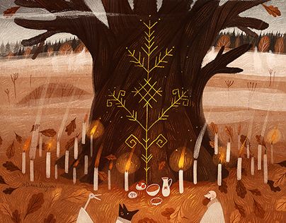 Arte Folk, Wacom Cintiq, Witch Art, Folk Tales, Samhain, Freelance Illustrator, Book Illustration, Yule, In The Woods