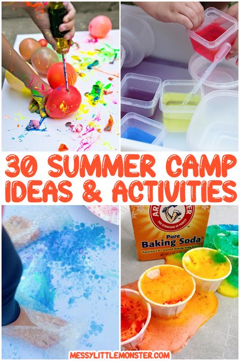 Summer Camp Ideas, Camping Activites For Kids, Summer Camp Activities, Camp Activities, Kids Things To Do, Summer Fun For Kids, Summer Preschool, Education Activities, Outdoor Activities For Kids