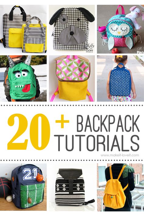 Diy Backpack Tutorial, Backpack Tutorial, Projek Menjahit, Sac Diy, Diy Backpack, Sew Ins, Trendy Sewing, Bags Tutorial, Backpack Bag