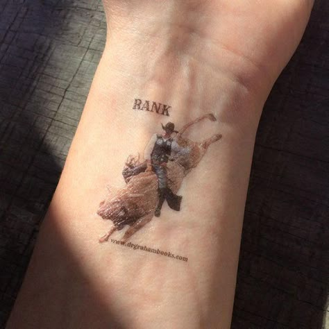 Bullriding Tattoos, Bull Riding Tattoos, Bull Rider Tattoo, Riding Tattoos, Ripped Skin Tattoo, Cowgirl Tattoos, Cowboy Tattoos, Good Tattoo Quotes, Country Tattoos