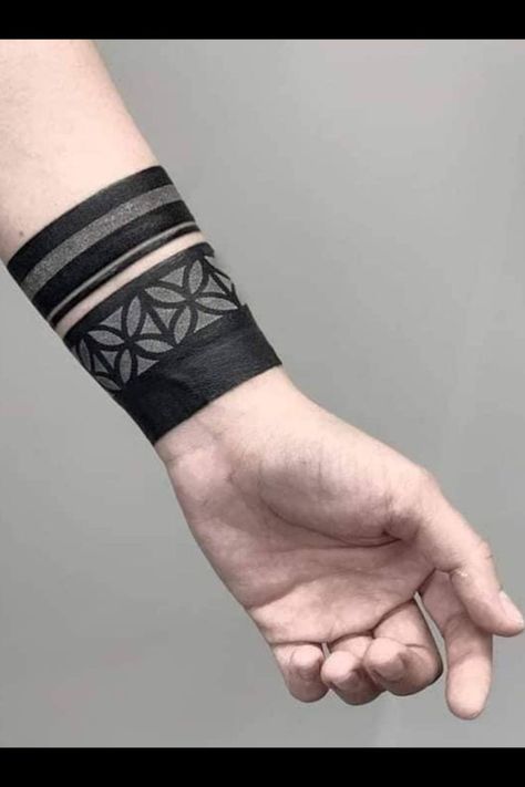 Tattoo Trends 2023, Tattoo Idea For Men, Band Tattoos For Men, Wrist Tattoo Cover Up, Inner Arm Tattoos, See Tattoo, Cuff Tattoo, Armband Tattoos, Forearm Band Tattoos