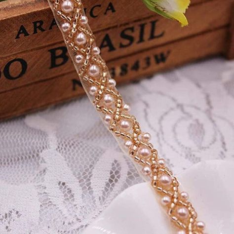 AmazonSmile: FQTANJU 3Yards Rose Gold Beaded Crystal Rhinestone Applique, Rhinetones Trim for Dress, Bridal Applique, Crystal Beaded Applique FQTANJU 3Yards Rosefor Bridal Wedding, Party and Other Formal Occasions: Arts, Crafts & Sewing Wedding Dress Collar, Lace Applique Diy, Wedding Accessories Diy, Bridesmaid Belt, Bridal Applique, Bridal Bag, Wedding Sash Belt, Rose Gold Beads, Pearl And Lace