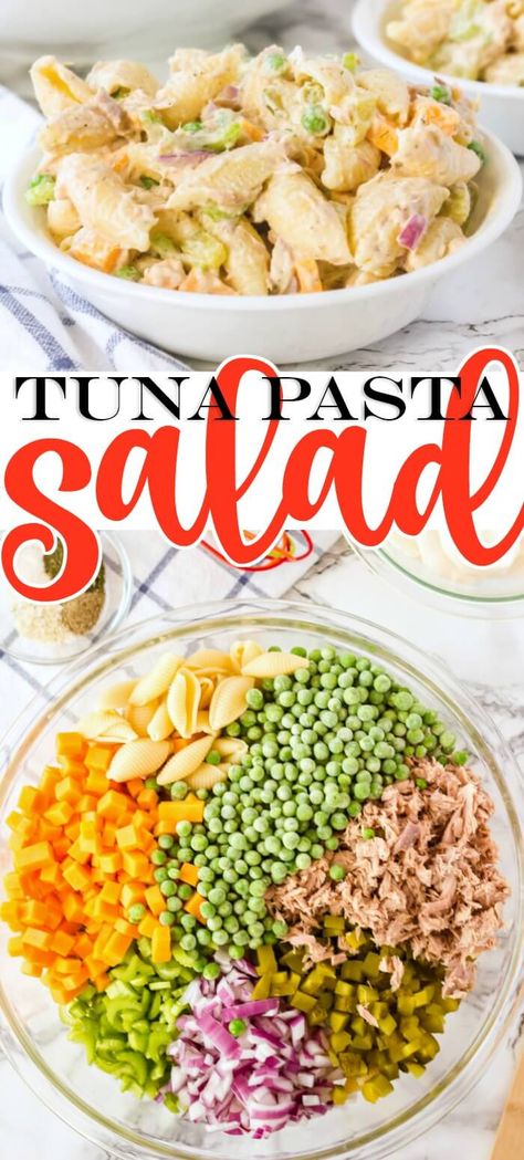 COLD TUNA PASTA SALAD Cold Tuna Pasta Salad, Tuna Pasta Salad Recipes, Tuna Pasta Salad, Cold Pasta Salad Recipes, Tuna Salad Pasta, Healthy Food Guide, Food Advice, Tuna Pasta, Cold Pasta Salad