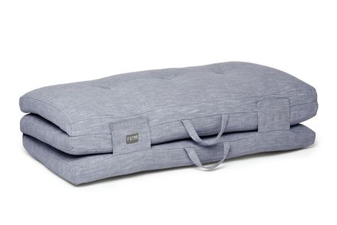 LOFA SOFA Cornish Blue I Folding Double Bed, Small Space Furniture, Luxury Paper Bag, Hay Loft, Portable Mattress, Brighton Shops, Folding Mattress, Sofas For Small Spaces, Bus Pass