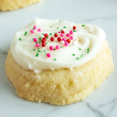 Cream Cheese Meltaway Cookies Snowball Cookies With Cream Cheese, Butter Meltaway Cookies, Cream Cheese Meltaway Cookies, Cream Cheese Sugar Cookie Recipe, Ball Cookies, Cheese Melt, Meltaway Cookies, Egg Free Cookies, Magically Delicious