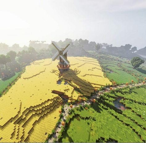 Minecraft Rice Field, Minecraft Wheat Field, Midevil Minecraft Build, Minecraft Terrain, Minecraft Barn, Minecraft Bee, Minecraft Building Blueprints, Minecraft Mansion, Minecraft Structures